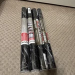4 Rolls New Duck Easyliner Removable Adhesive Shelf 20" X 15' Black Marble. Fixed Price $44.99.