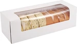 Rifmeae 24-PACK 12" 4" 3.5" Roll Cake Boxes, Loaf Pumpkin White. Fixed Price $24.74.