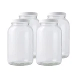 Glass Storage Jars Airtight Lids 1 Gallon Wide Mouth Pack Of 4 Clear Fastrack. Fixed Price $74.99.