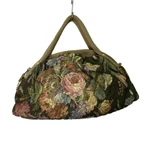 Nobrand Floral Gobelin Weave Handbag Khaki Green Pink Ladies Crossbody. Fixed Price $53.94.