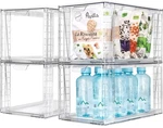 4PACK Large Stackable Kitchen Storage Drawers, Clear Foods Organizer Bins Wit.... Fixed Price $49.19.