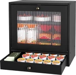 Large Wooden Bread Box With Acrylic Window - 3 Tier Farmhouse Storage Bin. Fixed Price $91.99.