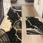 Aspmiz Marble Kitchen Rugs Set Of 2, Anti Fatigue Cushioned Floor Mats,. Fixed Price $60.05.
