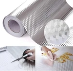 Snkxu Kitchen Wallpaper Oil Proof Sticker 15.7W 118.1"L, Silver. Fixed Price $14.12.