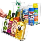 Sorbus Roll Out Bottle Bins - 2 Sizes, Pantry & Under Sink Organizer, Wheels. Fixed Price $64.78.