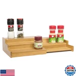 Trademark Innovations Bamboo Expandable 3-TIER Spice Rack Cabinet Organizer,. Fixed Price $29.82.