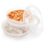 Lawei Pack 12 Inch Food Storage Container With Lid Handle, Transparent. Fixed Price $28.88.