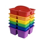 Set Of 6 Classroom Caddy, Small Plastic Storage With Handle For Classro.... Fixed Price $41.11.