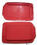 2/PACK. Pyrex Replacement Lid 233-PC 3-QT Red Plastic Rectangle Cover. Fixed Price $19.99.