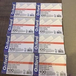 Lot Of 8: Oxford Ruled Index Cards, 6, White, 100/PACK, Pk - ESS41. Fixed Price $54.99.