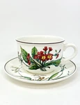 Villeroy & Boch Botanica Oversized Cup Saucer Set Lot 8 Porcelain Primula Euc. Fixed Price $360.00.
