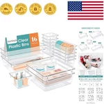 Elegant 16-PIECE Drawer Organizer Set 5 Sizes Effortless Home Organization. Fixed Price $15.99.