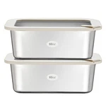 Food Containers Stainless Steel Glass Lid Airtight Leakproof Urban Green. Fixed Price $74.99.