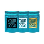 14G Custom Print Mylar Bags Reusable Stand Up Pouch For Herb Packaging 5X7.75". Fixed Price $121.28.