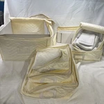 Quilted Storage Cases Dish And Divider Starter Set 6PC + Bonus Blanket. Fixed Price $18.89.