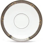 Lenox Vintage Jewel Platinum Trim Black Gold Scrolls Off White Saucer. Fixed Price $25.89.