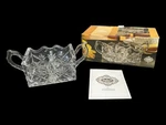 Shannon By Godinger 24% Lead Crystal Scroll Sweet And Low / Sugar Packet Holder. Fixed Price $29.95.