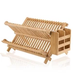 Novayeah Bamboo Dish Drying RACK-2 Tier, Collapsible Small With Ute.... Fixed Price $43.27.