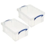 Really Useful Box 9L Storage Container With Snap Lid & Clip Lock Handle (2 Pack). Fixed Price $35.99.