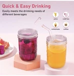 Luvcosy Pack 3 Lids & Glass Straw Fits 2.9 Wide Mouth Jar. Fixed Price $14.99.
