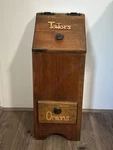 Vtg Potato & Onion Solid Wood Storage Bin Farmhouse Country Kitchen 10 X12 X26. Fixed Price $95.00.