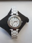 G Swiss Ceramic And Diamond Ladies Quartz Wristwatch Model No. 10200L1. Fixed Price $537.17.