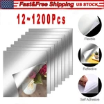 Self Adhesive Mirror Reflective Wall Sticker Film Paper Home Kitchen Decor Lot. Fixed Price $40.51.