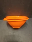 Vintage Tupperware Servalier Bowl #840-15 With Sunburst Lid #841-17. Fixed Price $10.00.