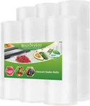 6 Pack 8"X20'(3ROLLS) AND11"X20'(3ROLLS) Food Vacuum Sealer Bags With Bpa. Fixed Price $24.89.