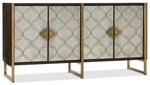 Hooker Furniture 638-85390 Classic 70"W 2 Shelf Walnut Wood And Black /. Fixed Price $2080.00.