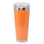 Mybevi 26 Ounce Orange Vacuum Insulated Double Wall Stainless Steel Tumbler. Fixed Price $25.00.