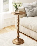 Bronze Side Table, Art Deco Vintage Metal End 25" Height, Accent Cockta.... Fixed Price $115.81.