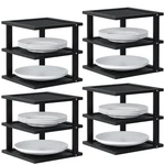 4 Pack Bamboo Corner SHELF,3 Tier Kitchen Cabinet Organizer For Plates And Di.... Fixed Price $64.57.
