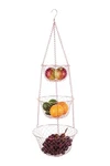 Fox Run 3-TIER Copper Kitchen Hanging Fruit Baskets, 32 Inches. Fixed Price $34.09.