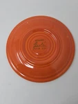 Vintage 1936 Genuine Fiesta Hlc Usa Red Saucer Plate Inch Concentric Rings. Fixed Price $37.49.