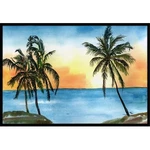 Carolines Treasures 8551MAT 18 X 27 In. Palm Tree Scene Indoor Outdoor. Fixed Price $33.77.