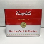 Campbell's Recipe Card Collection With Metal Tin New And Sealed 2007. Fixed Price $14.99.