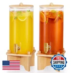 Favorflavor Glass Drink Dispenser For PARTIES2PCS 1.5 Gallon Large Beverage. Fixed Price $98.98.