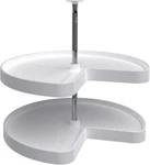 Rev-a-shelf LD-2472-28-11-1 Lazy Susan Polymer Inch Kidney White. Fixed Price $22.00.