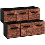 Stero Fabric Storage Cubes, 6 Pack Foldable Bins With Handle, 11 Inch.... Fixed Price $32.99.