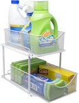 2 Tier Organizer Baskets With Mesh Sliding Drawers Ideal Cabinet, Countertop. Fixed Price $50.99.