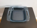 Pyrex C-222 2QT 8X8" Square Atlantic Blue Glass Casserole Baking Dish. Fixed Price $15.00.