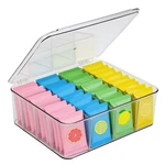 Tea Bag Organizer With Lid, Acrylic Holder For Kitchen Cabinet And Co.... Fixed Price $30.24.