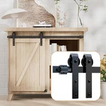 4FT Super Mini Cabinet Small Sliding Barn Door Hardware Track Kit Apply. Fixed Price $32.20.