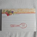 Creative Papers C.r. Gibson Judy Hand Fruit Blank 40 Recipe Cards Farmhouse. Fixed Price $9.50.