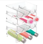Mdesign Plastic Free-standing Stackable 3 Bottle Storage, 7 Pack. Fixed Price $45.00.