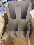 Mind Reader Dual Level Holder Condiment Station Four Compartment Silver. Fixed Price $20.00.