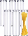 Grzjopp 6PCS Spaghetti Pasta Storage Containers With Lids,tall Clear St.... Fixed Price $20.18.