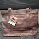 Piel Leather Top-zip Tote Bag Chocolate Brown Full-grain Colombian Nwt Rare. Fixed Price $229.99.
