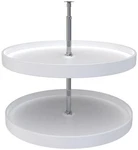 Rev-a-shelf 6012-28-52 Classic Double Tier 28" Full Circle Lazy White. Fixed Price $100.99.